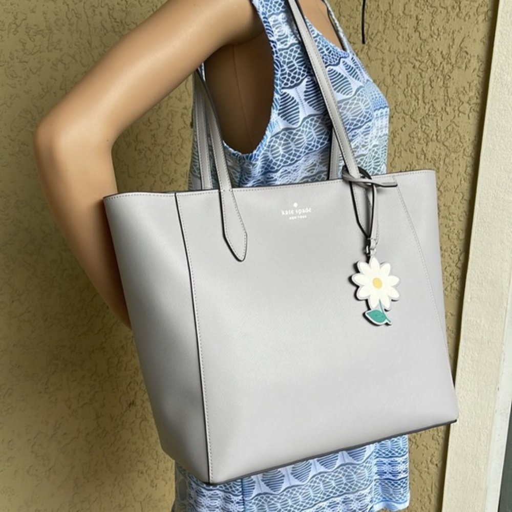 Kate Spade Dana Tote Platinum Grey - Picture 15 of 16